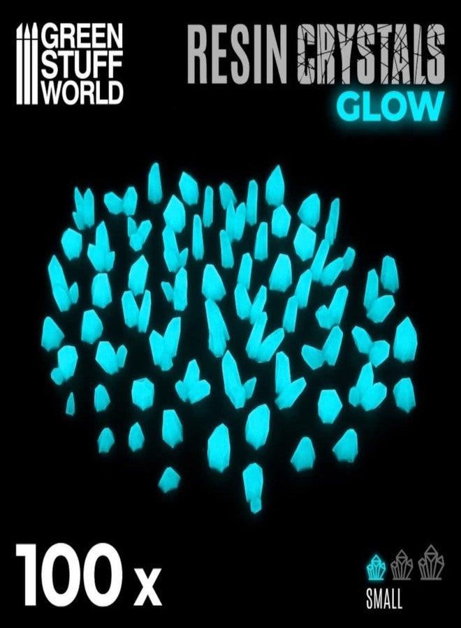 Green Stuff World for Models and Miniatures - Aqua Turquoise Glow Resin Crystals - Small 10386 - Image 3